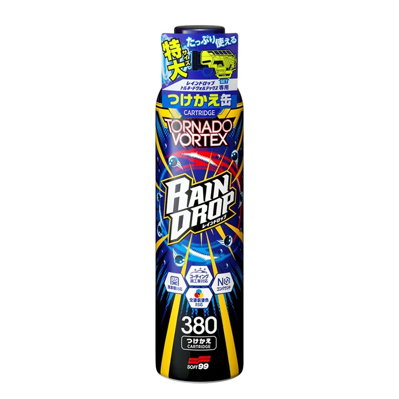 日本SOFT99 Rain Drop 龍捲風鍍膜劑 (補充罐380ml)