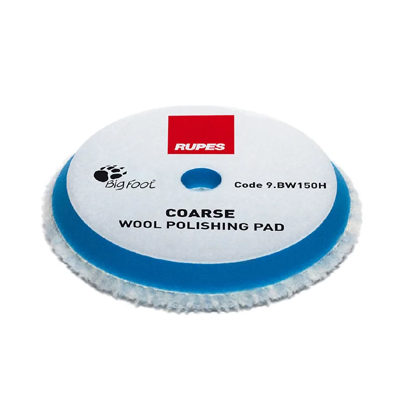 【義大利RUPES大腳】五吋羊毛拋光棉 (粗拋-藍色)