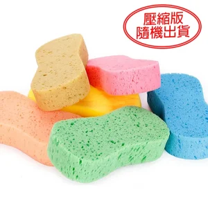 8字洗車海綿(23x11x4.5cm)一入／顏色隨機