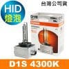 OSRAM歐司朗 D1S 原廠HID汽車燈泡 4300K 公司貨/保固四年