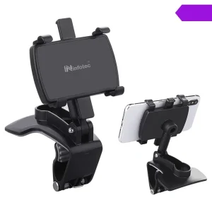 infotec CH101 儀表板/後視鏡/遮陽板 車用手機支架 INF-CH-101