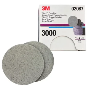 3M P3000 Trizact Hookit 混合式泡綿砂紙/3吋 #02087(15入/1盒)