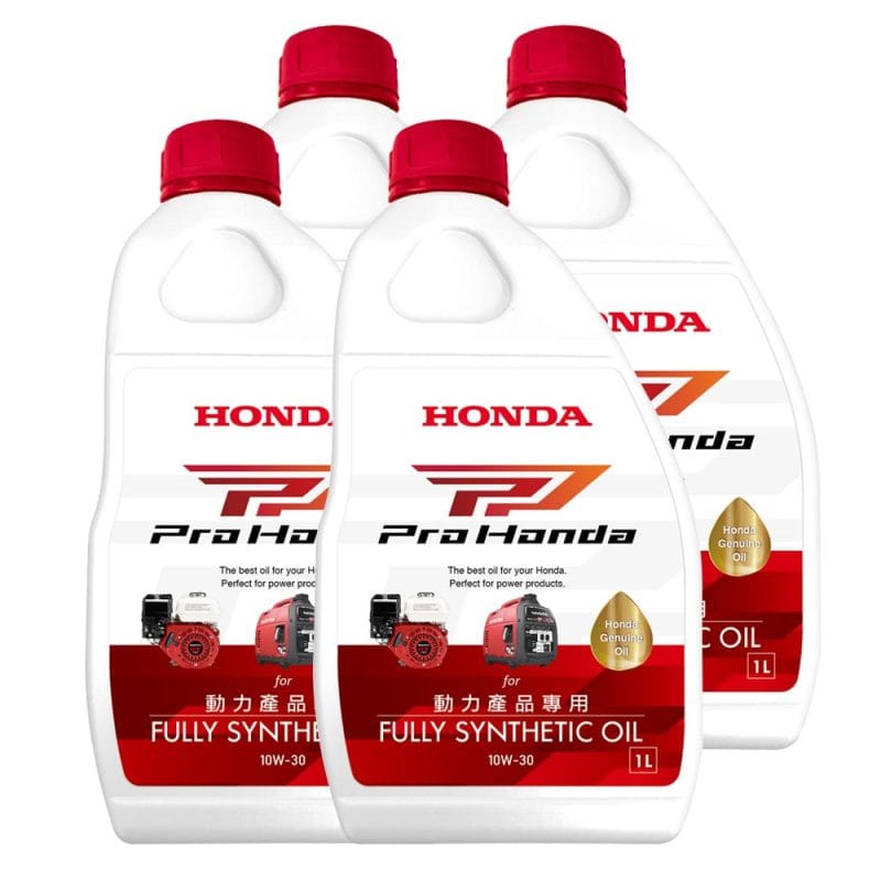 Honda 全合成10W30_PP 動力產品專用機油4入 (Honda發電機/割草機適用)