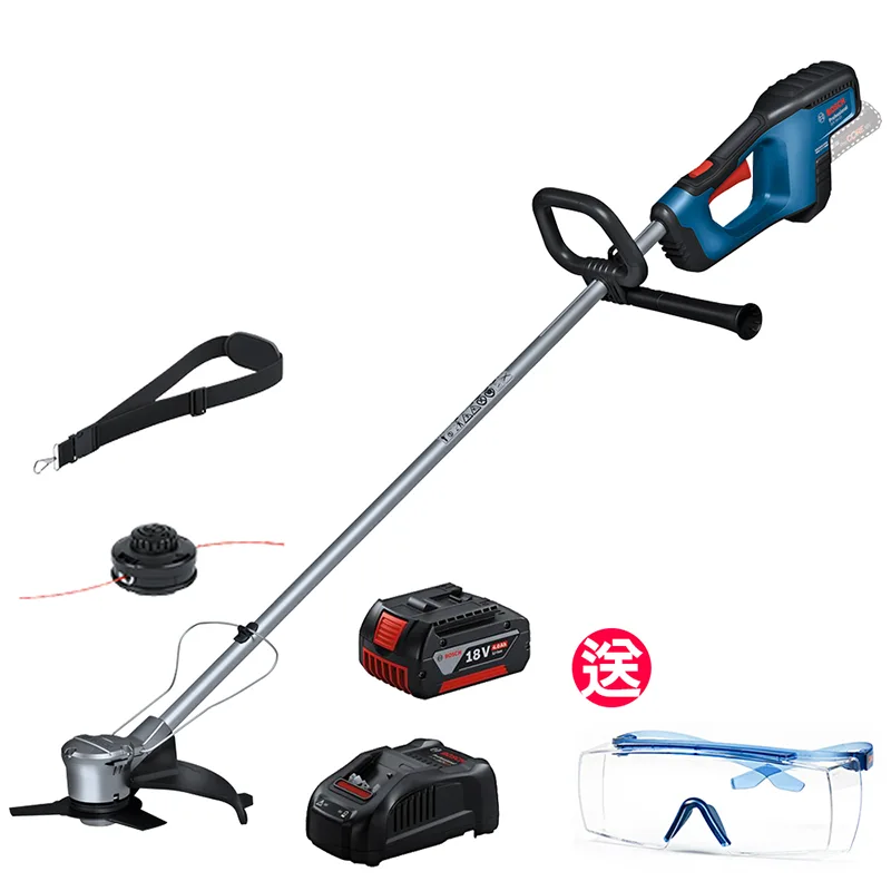 BOSCH博世 18V無刷割草機(4.0Ah電池+8A快充組) GFR 18V-23 再送3M安全護目鏡