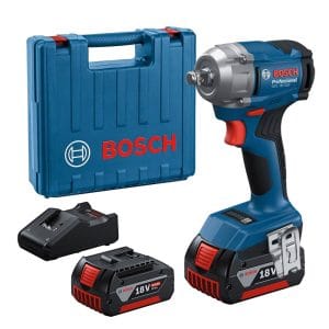BOSCH博世 18V鋰電免碳刷衝擊板手 GDS 18V-350 (4.0Ah電池*2)