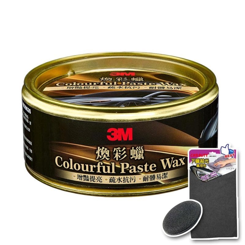 3M 水晶煥彩蠟/180g #39625《再送打蠟海綿＆CARBUFF下蠟拋光布》