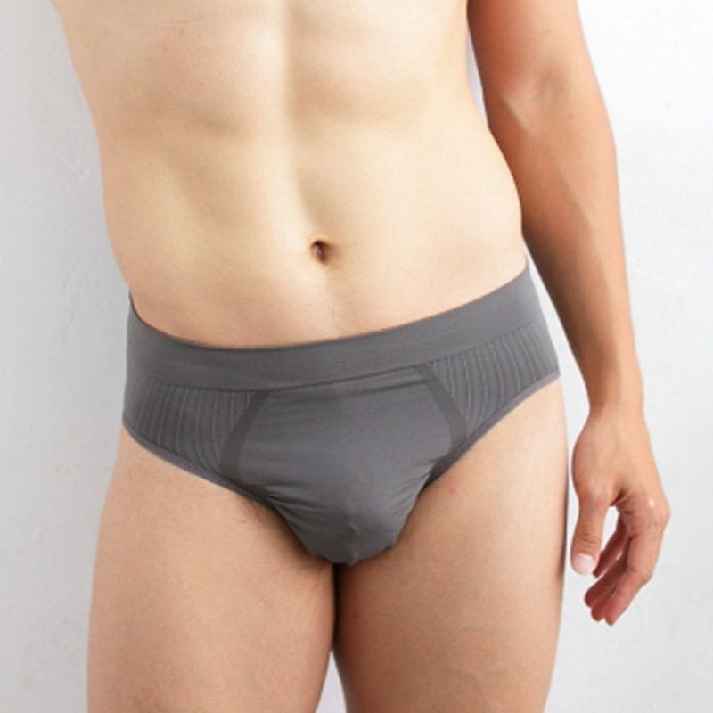 20011 Yenzch《2入》竹炭無縫男三角褲/灰 RM-20011 - 台灣製