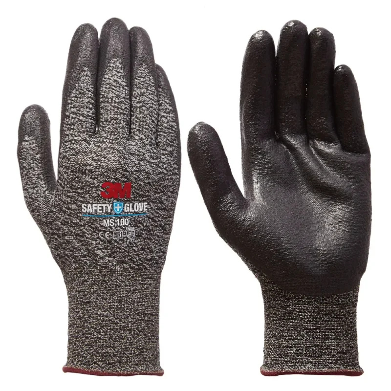 M03-MS100-G 3M 耐用型/多用途DIY手套-MS100 (灰色 XL-五雙入/防滑耐磨)