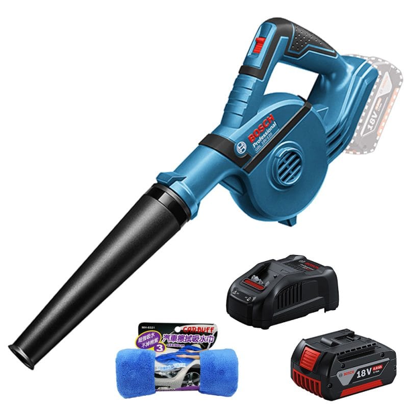 BOSCH博世 18V鋰電鼓風機/洗車吹水機《4.0Ah電池+8A快充組》GBL 18V-120(再送CARBUFF 吸水巾乙條)
