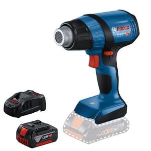 BOSCH博世 18V鋰電免碳刷熱風槍(4.0Ah電池+8A快充) GHG18V-50 汽車美容包膜/水電工程