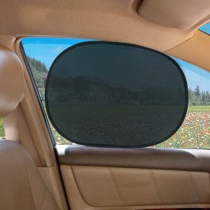 CARBUFF 汽車圓弧玻璃靜電貼44X36cm (4入裝) MH-4030