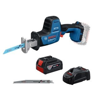 BOSCH博世 18V鋰電免碳刷軍刀鋸(4.0Ah電池+8A快充組) GSA 18V-24