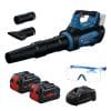 BOSCH博世 18V鋰電吹葉機/鼓風機(8.0Ah電池*2+8A快充組) GBL18V-800 再送3M安全護目鏡