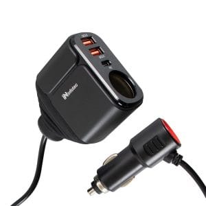infotec 雙QC3.0+PD車用點菸器擴充座 INF-CC-QD13