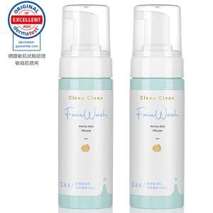 【淨淨】［敏弱肌適用］胺基酸溫和潔顏慕斯 150ml（二入組）