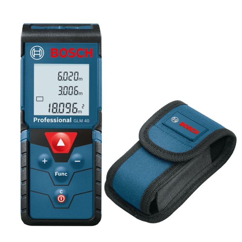 BOSCH博世 40米雷射測距儀 GLM40《再送 BOSCH原廠專用保護袋》