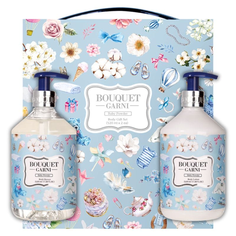 【璞珈妮】身體香氛禮盒組（寶寶香／沐浴520ml+乳液520ml）Bouquet Garni