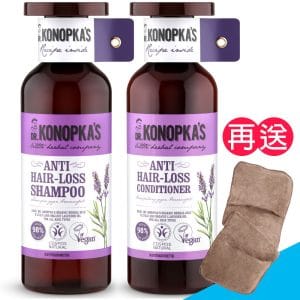 【珂諾譜】［強健髮根］洗髮精+潤髮乳-Dr. Konopka's《贈手套式速乾巾》