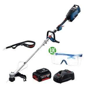 BOSCH博世 18V鋰電無刷割草機(5.0Ah電池+8A快充組) GRT 18V-40 再送3M安全護目鏡