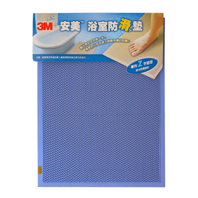 M04-106-a 3M 安美浴室防滑墊/天藍色 60x45cm