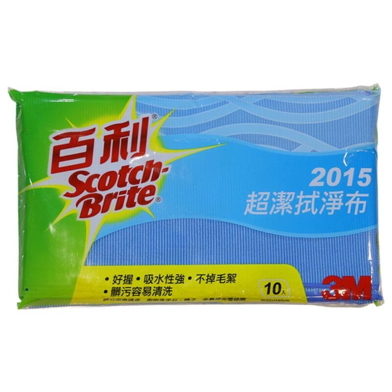 M04-107-a 3M 百利超潔拭淨布2015/藍 35x40cm 10條/包