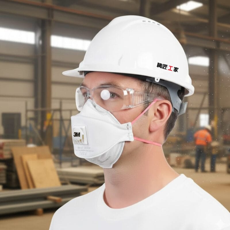 3M FFP3 拋棄式帶閥防塵口罩9332A+ (10片/盒) 汽車鈑噴/修補、工業/建築粉塵場所適用