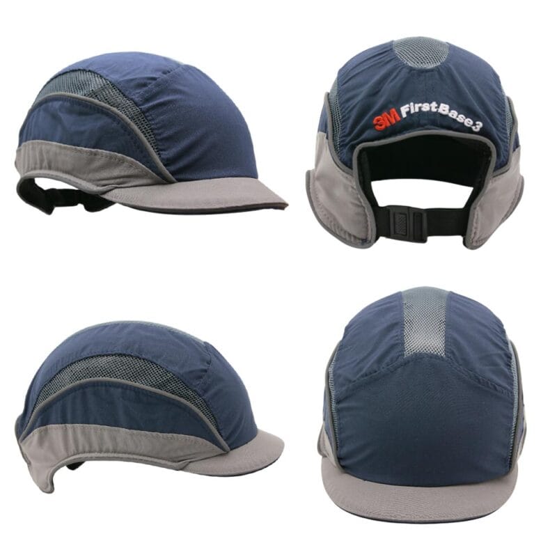 3M™ First Base™ 3防撞帽/防衝擊小帽 藍灰(帽簷25mm)