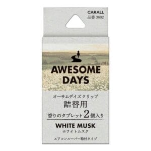 810416 日本CARALL AWESOME DAYS冷氣芳香補充包 2入/白麝香